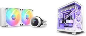 CPU Cooler Computer Case Combo -  NZXT RL-KR240-W1 Bundle with  NZXT CM-H91FW-01