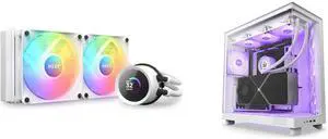 CPU Cooler Computer Case Combo -  NZXT RL-KR240-W1 Bundle with  NZXT CC-H61FW-R1