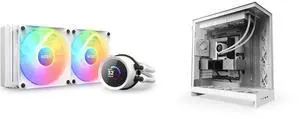 CPU Cooler Computer Case Combo -  NZXT RL-KR240-W1 Bundle with  NZXT CM-H92FW-01