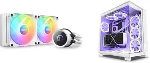 CPU Cooler Computer Case Combo -  NZXT RL-KR240-W1 Bundle with  NZXT CM-H91EW-01