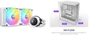 CPU Cooler Computer Case Combo -  NZXT RL-KR240-W1 Bundle with  NZXT CM-H92FW-01