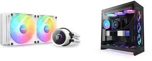 CPU Cooler Computer Case Combo -  NZXT RL-KR240-W1 Bundle with  NZXT CM-H92FB-R1