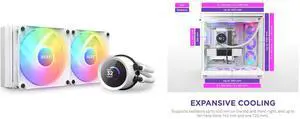 CPU Cooler Computer Case Combo -  NZXT RL-KR240-W1 Bundle with  NZXT CM-H92FW-R1