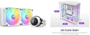 CPU Cooler Computer Case Combo -  NZXT RL-KR240-W1 Bundle with  NZXT CM-H92FW-P1