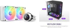 CPU Cooler Computer Case Combo -  NZXT RL-KR240-W1 Bundle with  NZXT CM-H92FB-P1