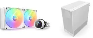 CPU Cooler Computer Case Combo -  NZXT RL-KR280-W1 Bundle with  NZXT CC-H52FW-01