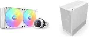 CPU Cooler Computer Case Combo -  NZXT RL-KR280-W1 Bundle with  NZXT CC-H52FW-R1