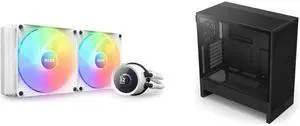 CPU Cooler Computer Case Combo -  NZXT RL-KR280-W1 Bundle with  NZXT CC-H52FB-01