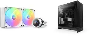 CPU Cooler Computer Case Combo -  NZXT RL-KR280-W1 Bundle with  NZXT CM-H92FB-01