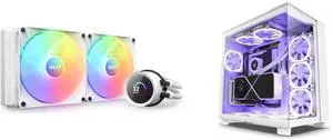 CPU Cooler Computer Case Combo -  NZXT RL-KR280-W1 Bundle with  NZXT CM-H91EW-01