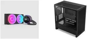 CPU Cooler Computer Case Combo -  NZXT RL-KR24E-B2 Bundle with  NZXT CC-H31FB-01