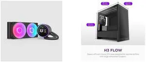 CPU Cooler Computer Case Combo -  NZXT RL-KR24E-B2 Bundle with  NZXT CC-H31FB-01