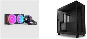 CPU Cooler Computer Case Combo - NZXT RL-KR24E-B2 Bundle with NZXT CC-H61FB-01 CPU Cooler Computer Case Combo - NZXT RL-KR24E-B2 Bundle with NZXT CC-H61FB-01
