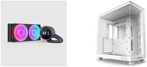 CPU Cooler Computer Case Combo -  NZXT RL-KR24E-B2 Bundle with  NZXT CC-H61FW-01