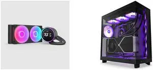 CPU Cooler Computer Case Combo -  NZXT RL-KR24E-B2 Bundle with  NZXT CC-H61FB-R1