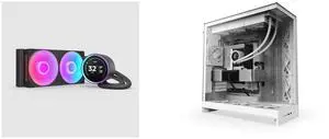 CPU Cooler Computer Case Combo -  NZXT RL-KR24E-B2 Bundle with  NZXT CM-H92FW-01