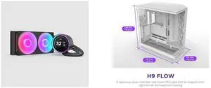 CPU Cooler Computer Case Combo -  NZXT RL-KR24E-B2 Bundle with  NZXT CM-H92FW-01