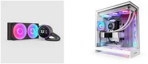 CPU Cooler Computer Case Combo -  NZXT RL-KR24E-B2 Bundle with  NZXT CM-H92FW-R1