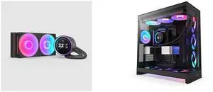 CPU Cooler Computer Case Combo -  NZXT RL-KR24E-B2 Bundle with  NZXT CM-H92FB-R1