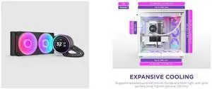 CPU Cooler Computer Case Combo -  NZXT RL-KR24E-B2 Bundle with  NZXT CM-H92FW-R1