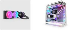 CPU Cooler Computer Case Combo -  NZXT RL-KR24E-B2 Bundle with  NZXT CM-H92FW-P1