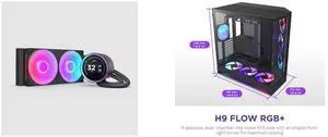 CPU Cooler Computer Case Combo -  NZXT RL-KR24E-B2 Bundle with  NZXT CM-H92FB-P1