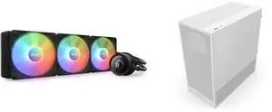CPU Cooler Computer Case Combo -  NZXT RL-KR360-B1 Bundle with  NZXT CC-H52FW-01