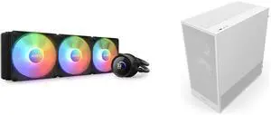 CPU Cooler Computer Case Combo -  NZXT RL-KR360-B1 Bundle with  NZXT CC-H52FW-R1