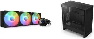 CPU Cooler Computer Case Combo -  NZXT RL-KR360-B1 Bundle with  NZXT CC-H52FB-01