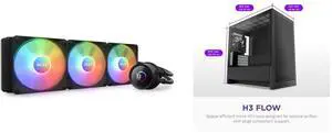 CPU Cooler Computer Case Combo -  NZXT RL-KR360-B1 Bundle with  NZXT CC-H31FB-01