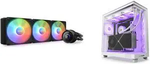 CPU Cooler Computer Case Combo -  NZXT RL-KR360-B1 Bundle with  NZXT CC-H61FW-R1