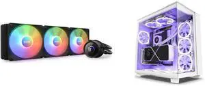 CPU Cooler Computer Case Combo -  NZXT RL-KR360-B1 Bundle with  NZXT CM-H91EW-01
