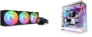CPU Cooler Computer Case Combo -  NZXT RL-KR360-B1 Bundle with  NZXT CM-H92FW-R1