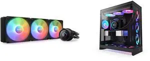 CPU Cooler Computer Case Combo - NZXT RL-KR360-B1 Bundle with NZXT CM-H92FB-R1 CPU Cooler Computer Case Combo - NZXT RL-KR360-B1 Bundle with NZXT CM-H92FB-R1
