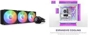 CPU Cooler Computer Case Combo -  NZXT RL-KR360-B1 Bundle with  NZXT CM-H92FW-R1