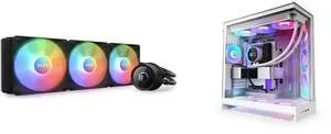 CPU Cooler Computer Case Combo -  NZXT RL-KR360-B1 Bundle with  NZXT CM-H92FW-P1