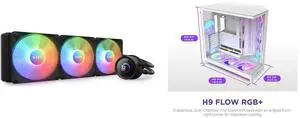 CPU Cooler Computer Case Combo -  NZXT RL-KR360-B1 Bundle with  NZXT CM-H92FW-P1
