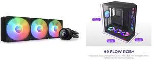 CPU Cooler Computer Case Combo -  NZXT RL-KR360-B1 Bundle with  NZXT CM-H92FB-P1