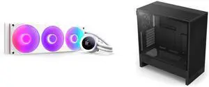 CPU Cooler Computer Case Combo -  NZXT RL-KR360-W2 Bundle with  NZXT CC-H52FB-01
