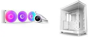 CPU Cooler Computer Case Combo -  NZXT RL-KR360-W2 Bundle with  NZXT CC-H61FW-01