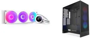 CPU Cooler Computer Case Combo -  NZXT RL-KR360-W2 Bundle with  NZXT CM-H72FB-R1