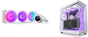 CPU Cooler Computer Case Combo -  NZXT RL-KR360-W2 Bundle with  NZXT CC-H61FW-R1