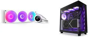 CPU Cooler Computer Case Combo -  NZXT RL-KR360-W2 Bundle with  NZXT CC-H61FB-R1