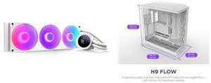 CPU Cooler Computer Case Combo -  NZXT RL-KR360-W2 Bundle with  NZXT CM-H92FW-01