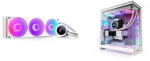 CPU Cooler Computer Case Combo -  NZXT RL-KR360-W2 Bundle with  NZXT CM-H92FW-R1