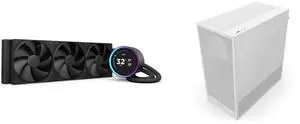 CPU Cooler Computer Case Combo -  NZXT RL-KN36E-B2 Bundle with  NZXT CC-H52FW-01
