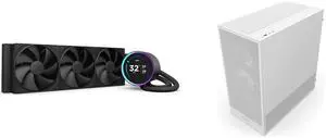 CPU Cooler Computer Case Combo -  NZXT RL-KN36E-B2 Bundle with  NZXT CC-H52FW-R1