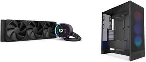CPU Cooler Computer Case Combo -  NZXT RL-KN36E-B2 Bundle with  NZXT CM-H72FB-R1