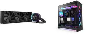 CPU Cooler Computer Case Combo -  NZXT RL-KN36E-B2 Bundle with  NZXT CM-H92FB-R1