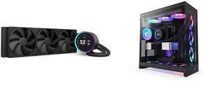 CPU Cooler Computer Case Combo -  NZXT RL-KN36E-B2 Bundle with  NZXT CM-H92FB-P1
